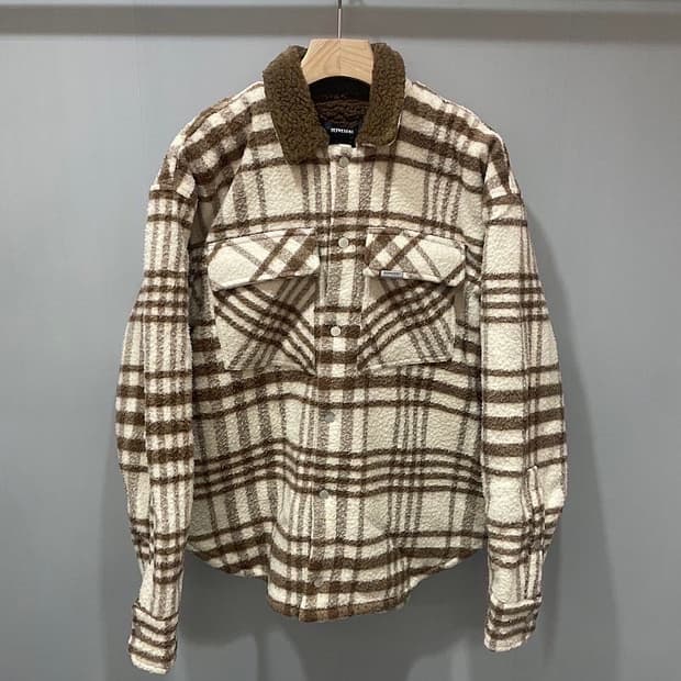 (정품/새상품) REPRESENT 리프레젠트 남성 체크 셔츠 자켓