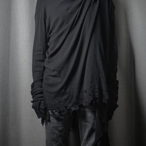 Julius SS24 드레이프 가디건