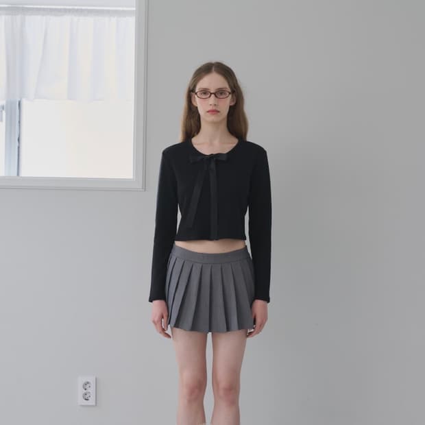 슈네-Schnee Logo Pleated Skirt