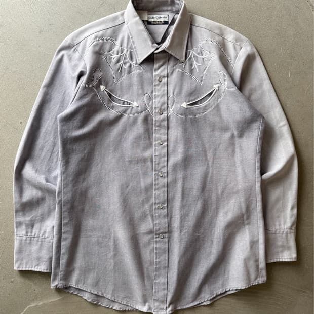 80s-90s Karman Embroidered Western Shirt