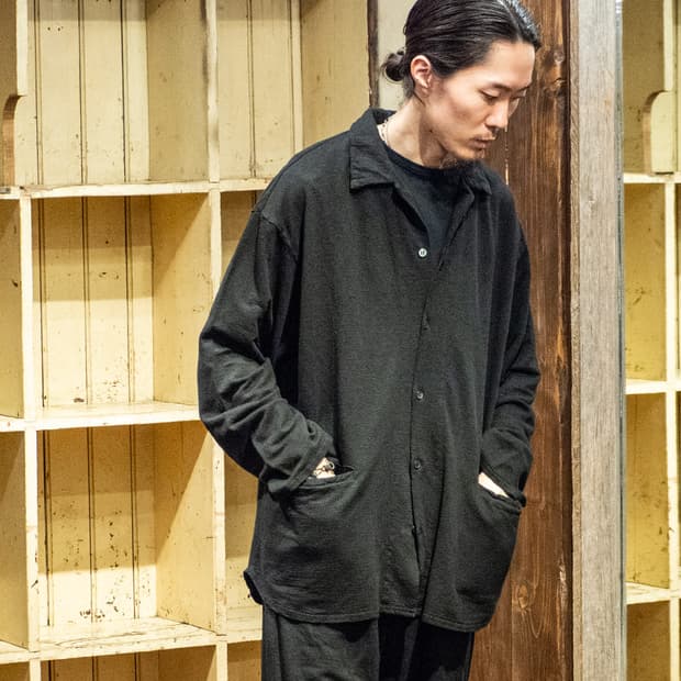 네스트로브컨팩트 린넨 인레이 셔츠 가디건