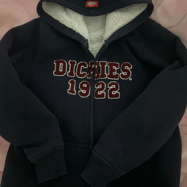 디키즈 코튼 풀집업 후리스 헤비 스웻셔츠 키즈 160