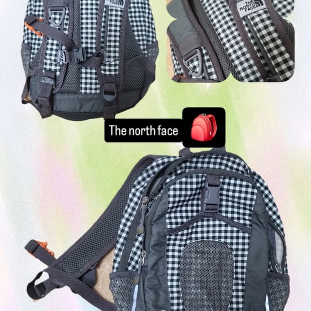 The north face 노스페이스 체크백팩