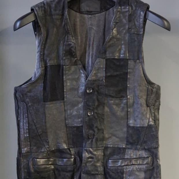 Isamu katayama backlash 별주모델 패치워크 레더 베스트