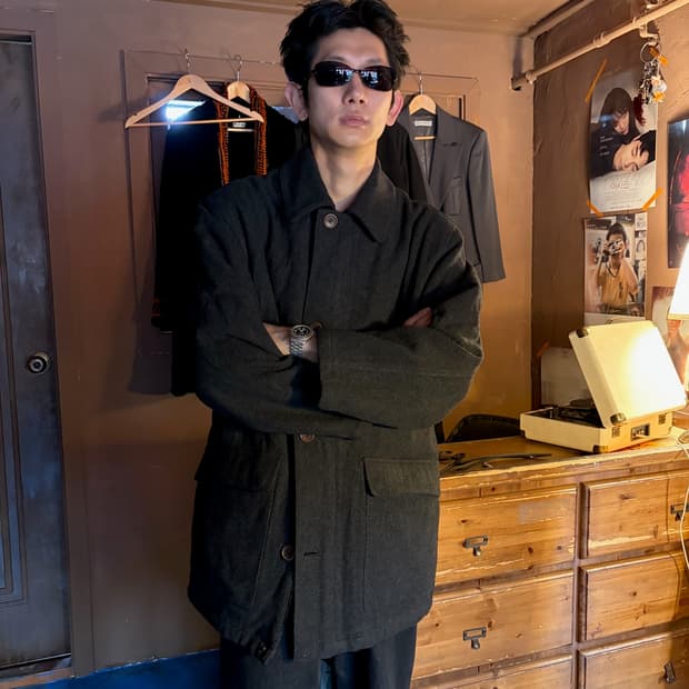 POLO RALPH LAUREN WOOL SINGLE COAT L