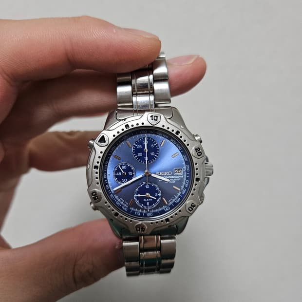 90s 빈티지 세이코 크로노그래프 쿼츠 시계 Seiko Quartz