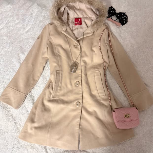 라떼갸루 히메갸루 러블리 코트 일본빈티지 로리타 로걀 달천깔 히메카지