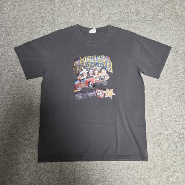 Hey Big 빈티지 그래픽 반팔 티셔츠 L(100)