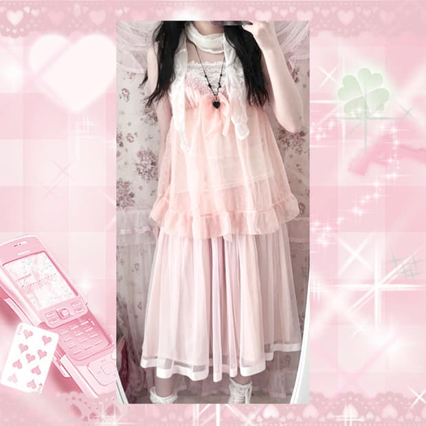 Vintage apricot cutie ribbon s
