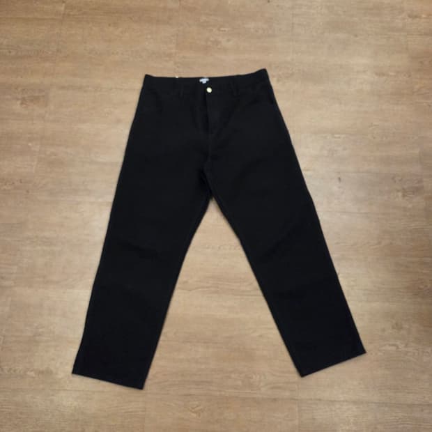 칼하트 wip 싱글니 블랙린스드 36사이즈 디어본캔버스 12oz