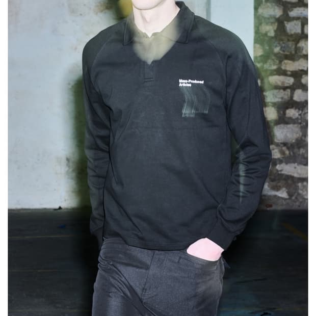 플라스틱 프로덕트 단추 반 집업L 미개봉 새상품