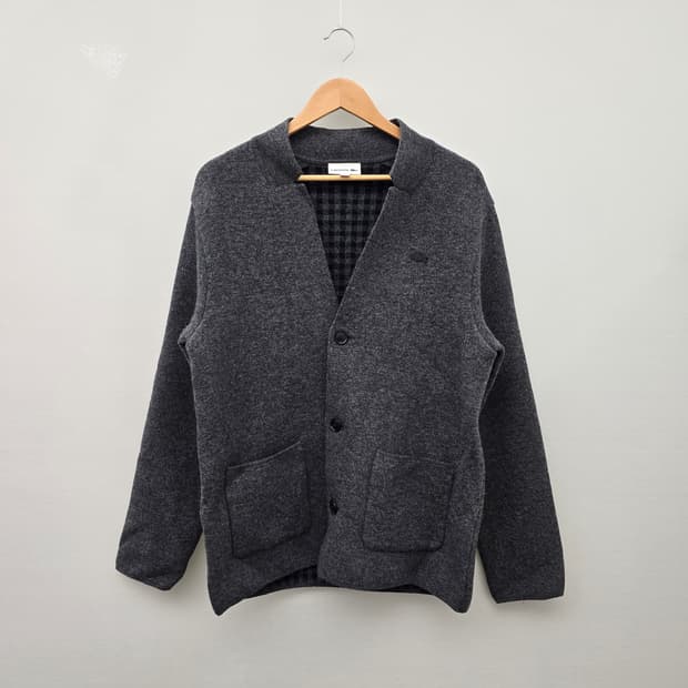 라코스테 차콜 그레이 가디건