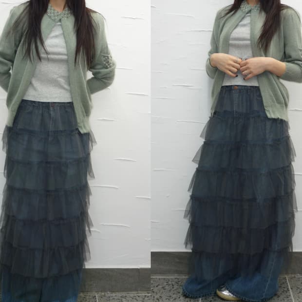 Cancan layered skirt