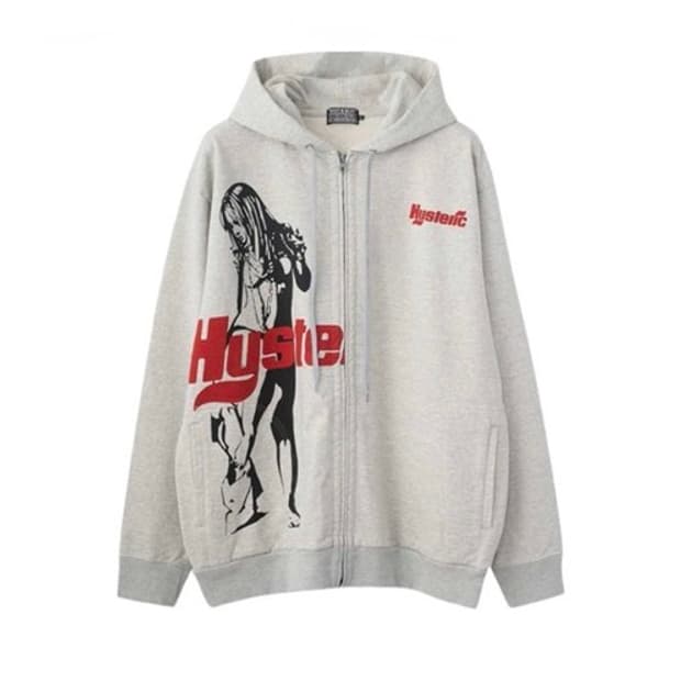히스테릭글래머 후드집업 Times Hoodie Top