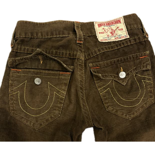 True religion coduroy boots cut