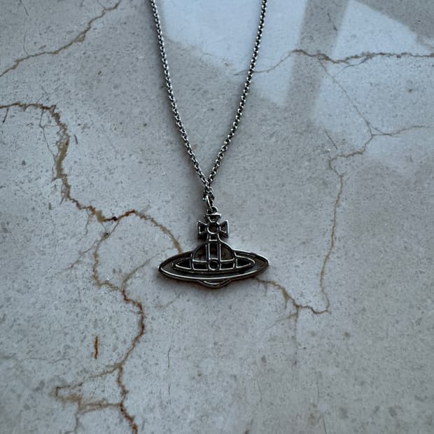 비비안 웨스트우드 ORB 실버 목걸이  실버 