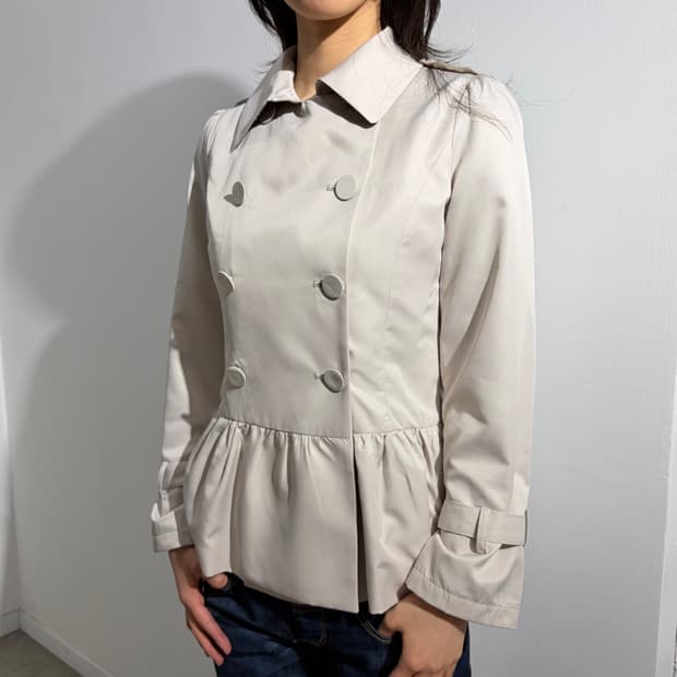 TRALALA 트랄라라 도트 더블 프릴 자켓