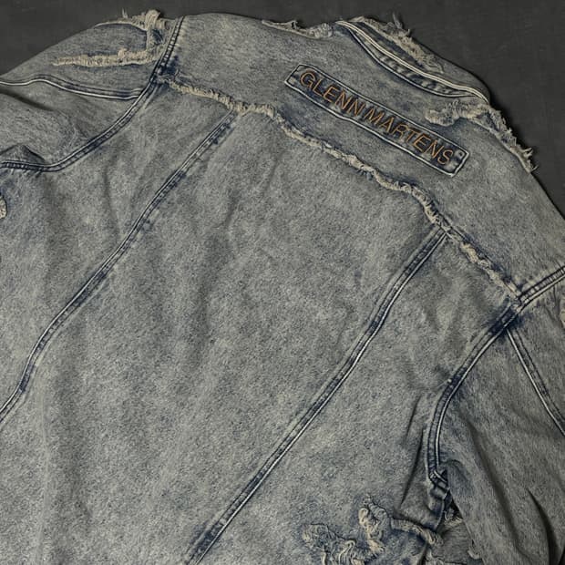 xL) HM 글렌마틴스 데님 오버 셔츠