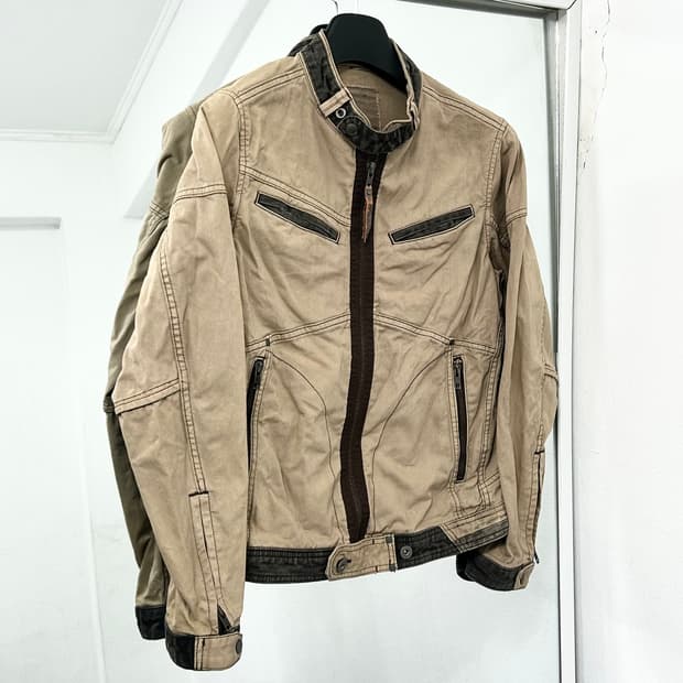 Ball 코튼 바이커 자켓