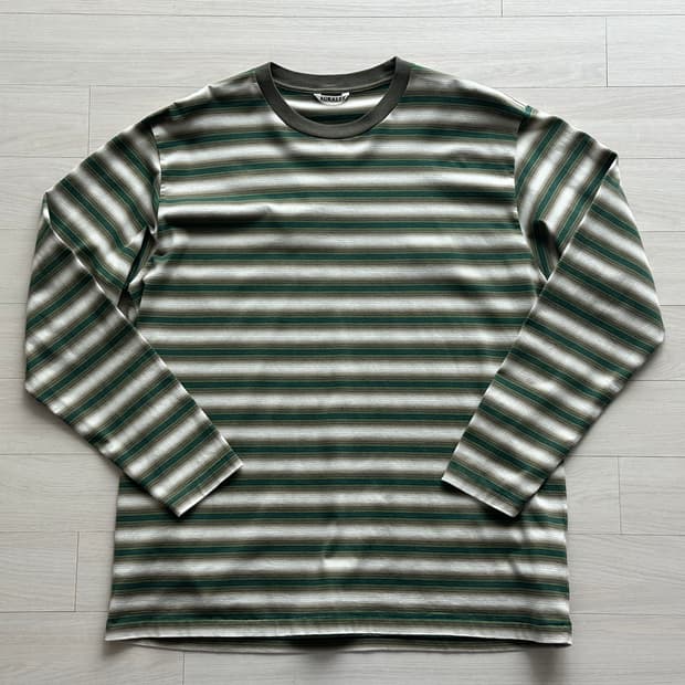 [4] 오라리 25aw 그라디언트 스트라이프 저지 L/S 티