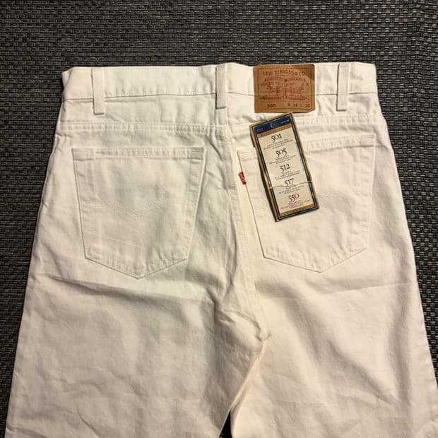 90s 리바이스 550 화이트 34 USA🇺🇸
