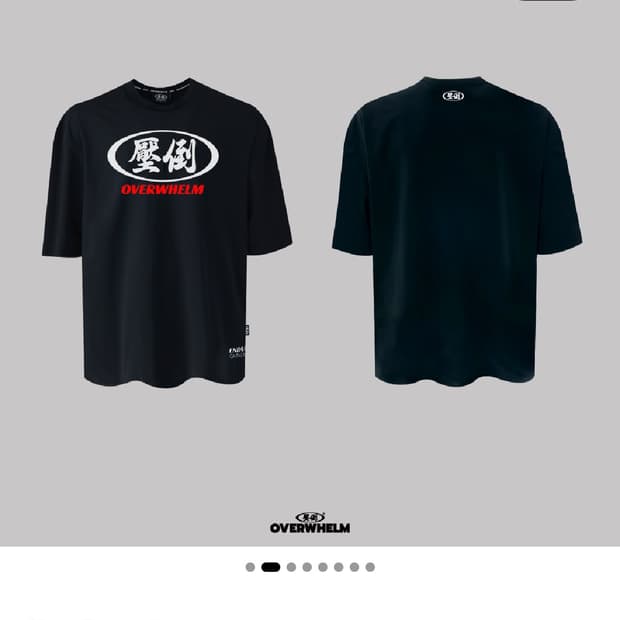 올라운더 메인원형로고 블랙(레드), 화이트(레드) M사이즈