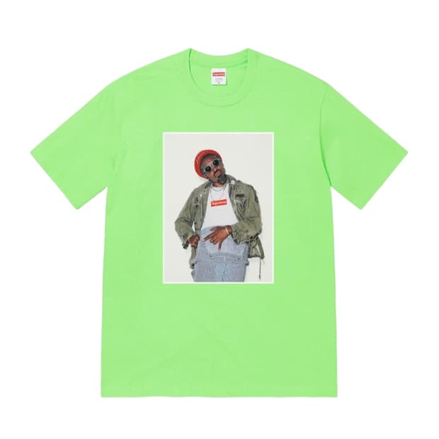 슈프림 안드레3000 티셔츠 라임-22FW