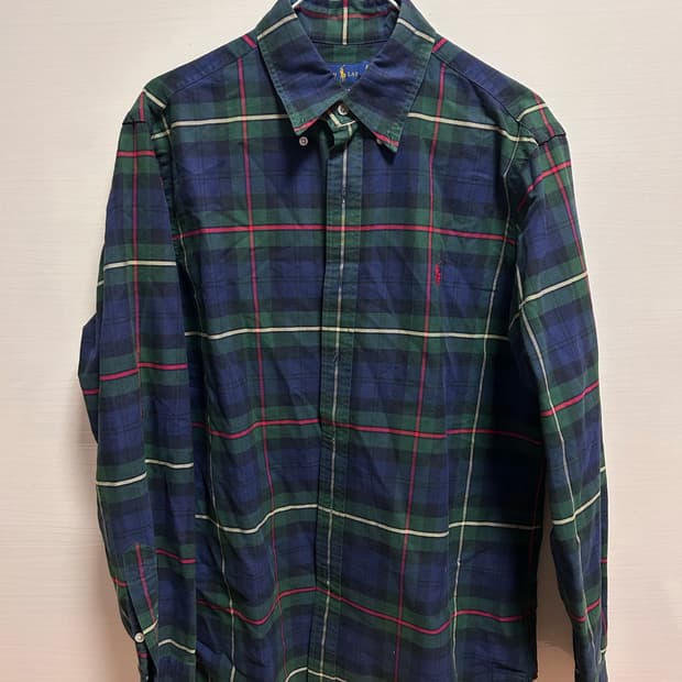 폴로 랄프로렌 체크 남방 M