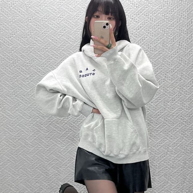 아이앱스튜디오 빈티지 캐주얼 오버핏 후드티 XL C12492