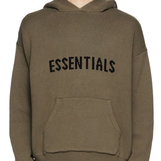 Fear of God Essentials 토프 니트 후디 [XL]