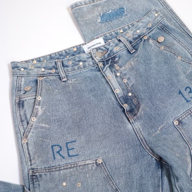 레저렉션13 핸드메이드 디테일 데님팬츠