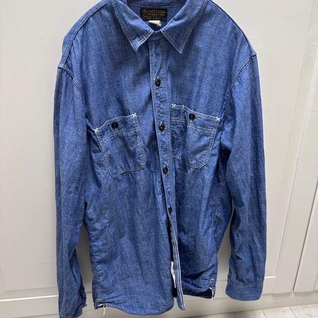 택포) 프리휠러스 닐셔츠 인디고 샴브레이 17 판매