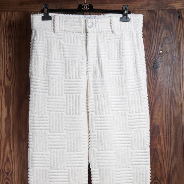 보테가베네타 코튼 테리 자카드 팬츠