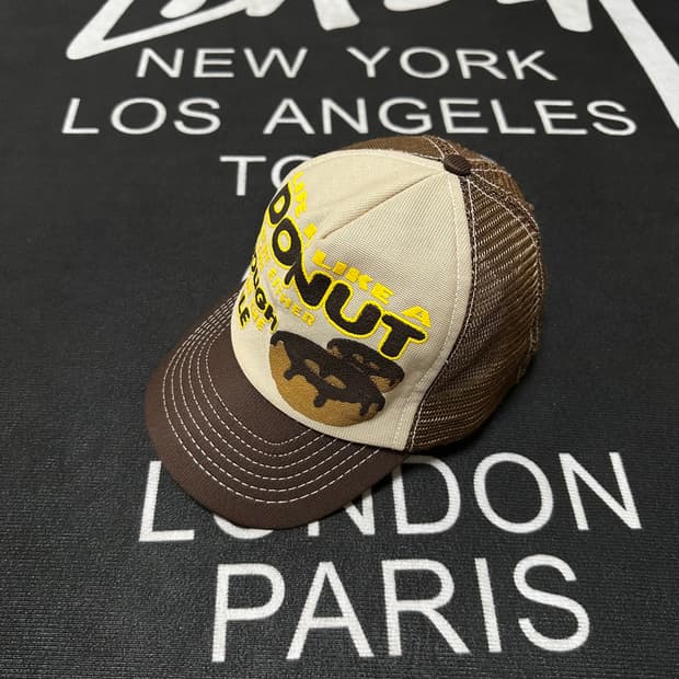 Vintage donut mesh cap