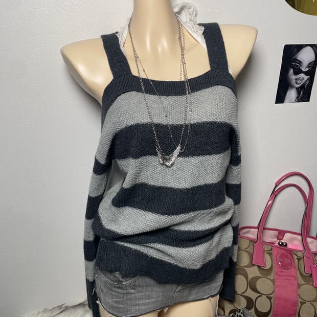 American eagle 스트라이프 니트 탑