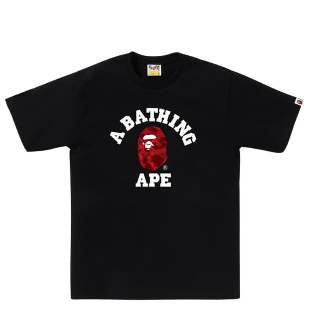BAPE COLOR CAMO COLLEGE TEE 베이프 티셔츠