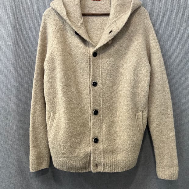 BARENA 바레나 베네치아 울 혼방 후드 가디건
