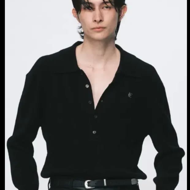 노이스 메리노 니트 폴로셔츠 M