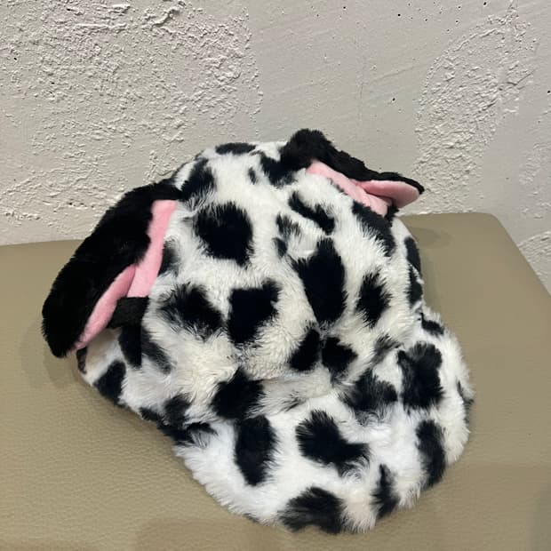 도쿄 디즈니 달마시안 플리스 팬캡 모자