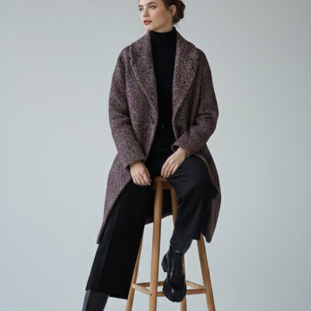 띠어리 멀티 트윌 보카시 울블렌드 코트 P사이즈