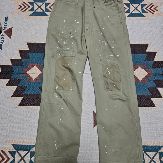 rrl 페인트 스플래터 필드팬츠 32 x 32