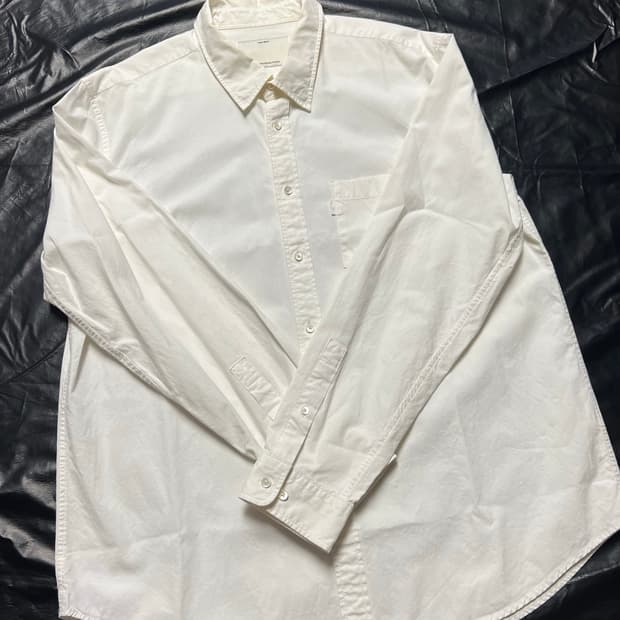 포터리 화이트 버튼다운 셔츠 3 