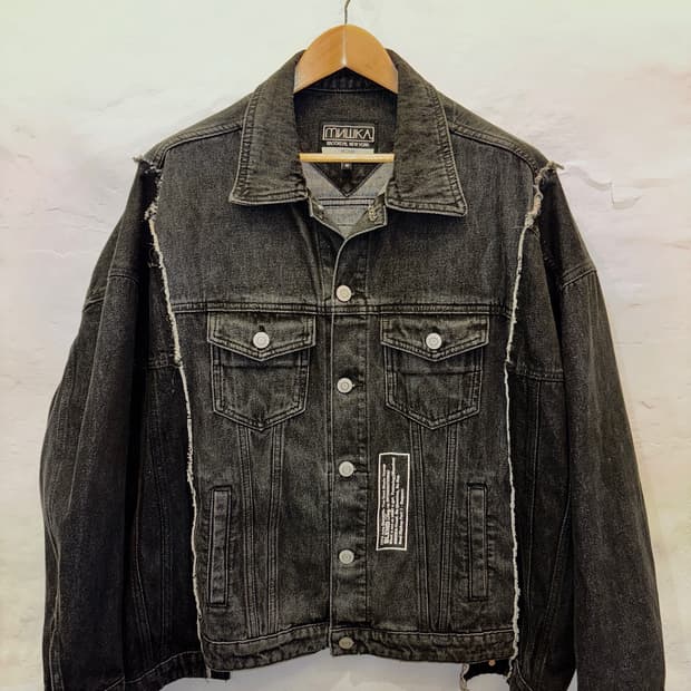 MISHKA 오버핏 데님 트러커 자켓