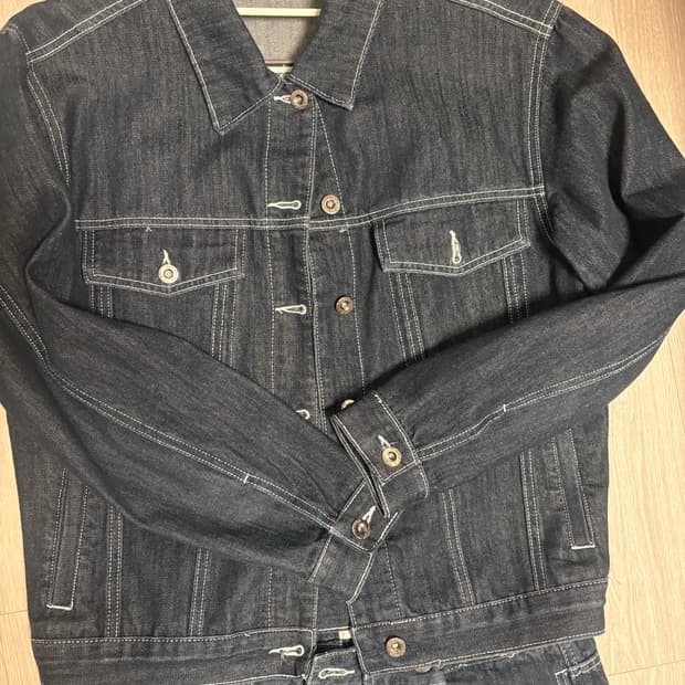 데님 청자켓 셋업