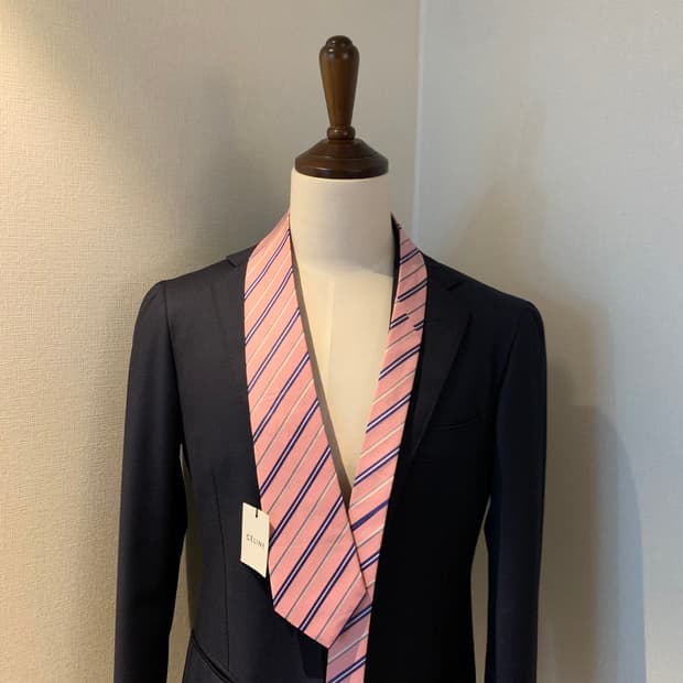 셀린느(CELINE) 택 달린 미품 스트라이프 넥타이 A+등급