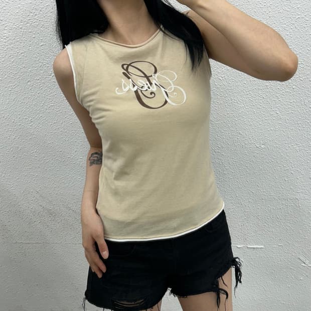 게스 빈티지 레이어드 나시 90