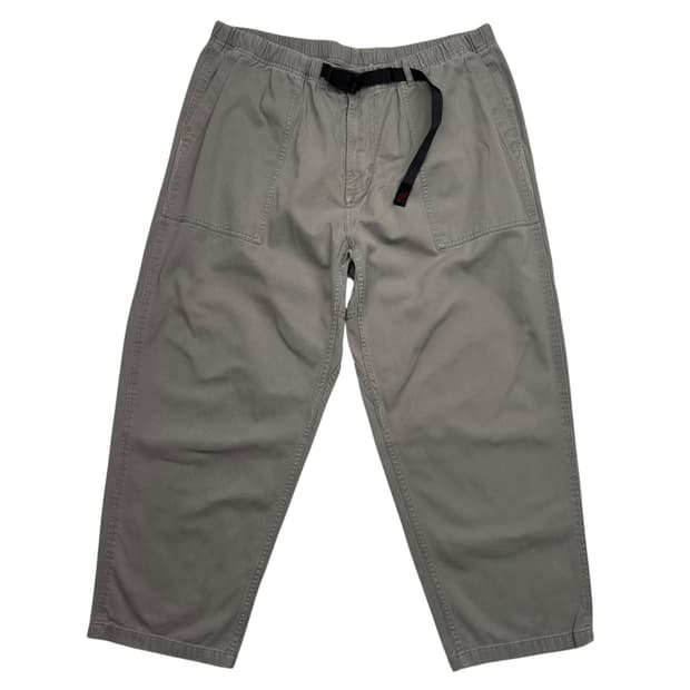 그라미치 카키 그레이 루즈 테이퍼드 팬츠 35 inch