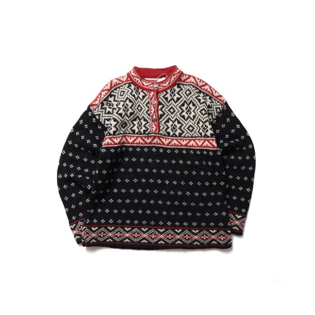 엘엘빈 L.L.Bean Nordic Pattern Quarter Knit