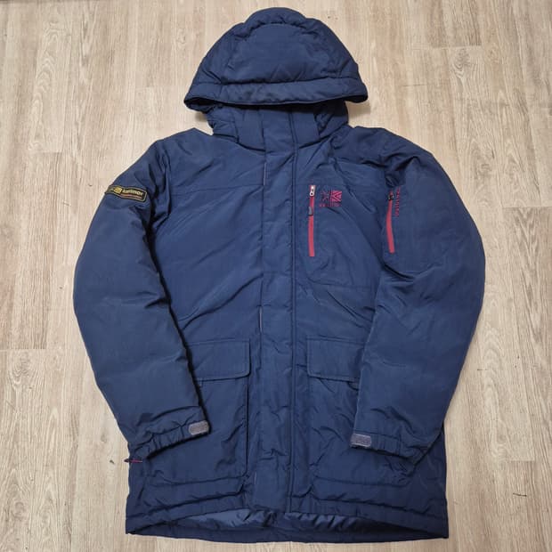 카리모어 아웃도어 사이드와펜 후드 패딩 구스다운자켓