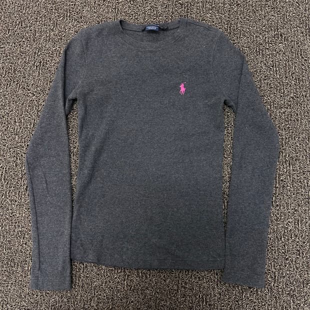 POLO 폴로 랄프로렌 여성 긴팔티셔츠 차콜 XS